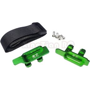 for Traxxas 1/10 Maxx 3s 4s Alloy Aluminium Battery Holder Mount Hold Down - Green