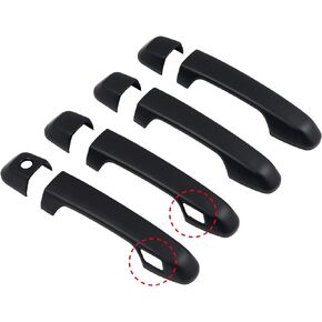 ITrims Door Handle Cover Trim for Toyota 4Runner 4WD N280 Prado J150 2010-2023 2018 2019 2020 Car Styling Accessories Exterior Door Handles 8PCS ABS (No Smart Key Holes Matte Black)