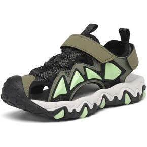 Dannto Boy's Girl's Sport Sandals Summer Closed Toe Outdoor Water Athletic Sandals (Little Kid/Big Kid)