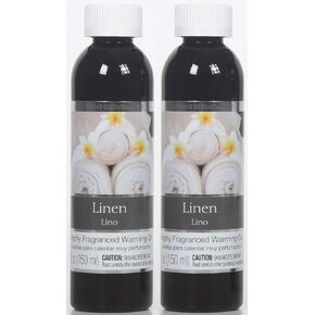 Hosley Linen Fragrance Warming Oils, Set of 2, 5oz Each. Ideal Gift for Weddings, spa, Reiki, Meditation, Bathroom Settings.P1