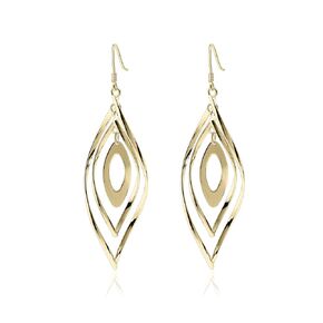 Meissa Sterling Silver Dangle and Drop Earrings for Women Geometric Shape Statement Long Earrings Hypoallergenic Long Chain Thread Earrings for Women, Silver