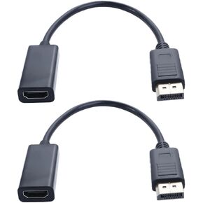 DisplayPort to HDMI Adapter,DP to HDMI Adapter Tablet Mobile Phone HDMI Cord Converter HDMI-Compatible Male to Female Computer Accessories Video Adapter DP to HDMI Converter