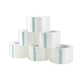 Lichamp Clear Packing Tape, 6 Rolls Heavy Duty Packaging Tape Refill for Moving Boxes, Mail Shipping Supplies, 3 inch x 90 Yard x 3 mil
