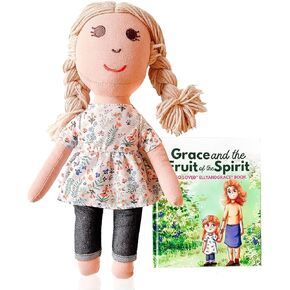 Elly & Grace Bible Stories for Kids, So Loved Collection: Book and Doll Set Teaching Christian Toddlers Faith Lessons, Great Baby Baptism Gifts for Girls (Grace)