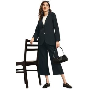 Women 2 Piece Outfits For Women Casual Button Down Co-Ord Set And Wide Leg Long Pants Suit