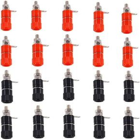 4mm Banana Socket Kit Terminal Banana Binding Post Connector Jack Compatible for Arduino 10 Pairs