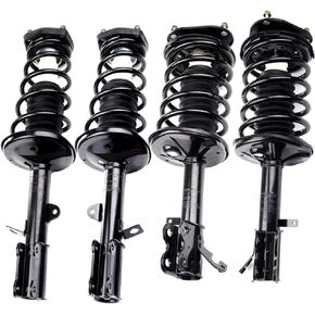 ECCPP Complete Struts Spring Assembly Front Rear Struts Shock Absorber Fit for 1998-2002 for Chevrolet Prizm,1993-2002 for Toyota Corolla Set of 4