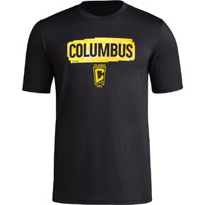 adidas Men's Columbus Crew Short Sleeve Pre-Game T-Shirt