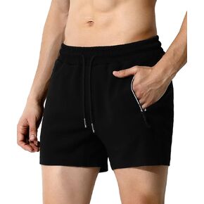 Arjen Kroos Men's Running Shorts with Zipper Pocket Athletic Workout Soft Short Breathable Activewear with Drawstring