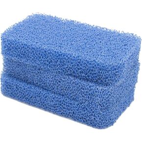 Sinkology SSCRUB-101-3 Breeze Non-Scratch and Odor Resistant Silicone Scrubber Package of 3 Sponges, Blue, 3 Piece