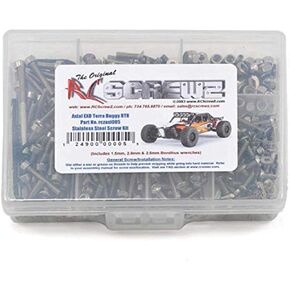 طقم براغي من الفولاذ المقاوم للصدأ RC Screwz: Axial EXO Buggy، RCZAXI005
