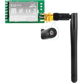 SX1278 LoRa Radio Wireless 433Mhz 410~441MHz UART Serial Module Transmitter Receiver + 433Mhz 3dBi SMA Antenna, Compatible with Arduino STM32 51 Single Chip Microcomputer