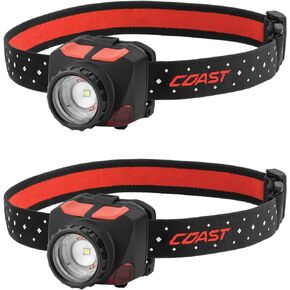 Coast FL84 575 Lumen Dual Color Focusing LED Headlamp 2-Pack