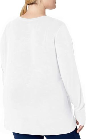 Amazon Essentials Women's Studio Relaxed-Fit Long-Sleeve T-Shirt (Available in Plus Size) in Saudi Arabia