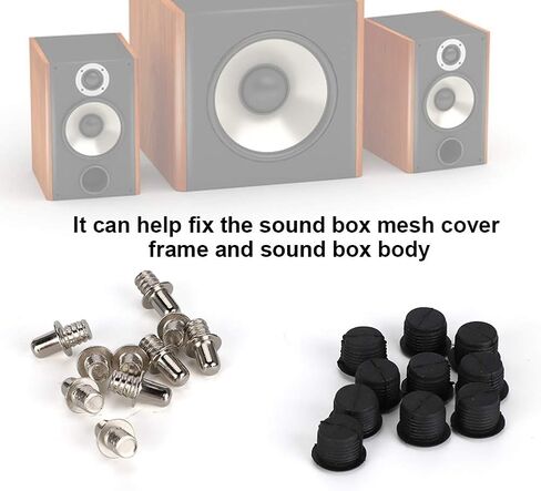 10 Pairs Snap Fastener Metal Speaker Grill Guides Speaker Fixing Button Speaker Fasteners Speaker Snap Fastener Sound Box Mesh Cover Frame Speaker Body Snap Fastener in Saudi Arabia