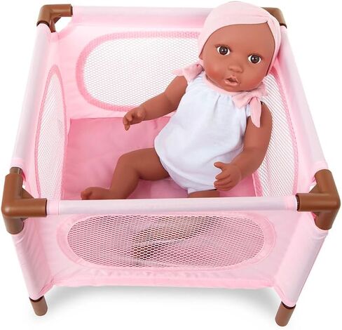 LullaBaby - حزمة ملحقات دمية طفل مقاس 14 بوصة - مجموعة رعاية الحضانة - كرسي مرتفع، روضة أطفال وعربة أطفال - ألعاب التظاهر - للأطفال من عمر 2 فما فوق - مجموعة لعب حضانة بيبي دول in Saudi Arabia