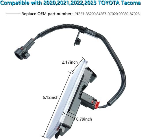 إضاءة سرير LED لسرير الشاحنة متوافقة مع Toyota Tacoma 2020-2023، استبدل OE PT857-35200 مصابيح شحن صندوق السيارة، سهلة التركيب للغاية in Kuwait