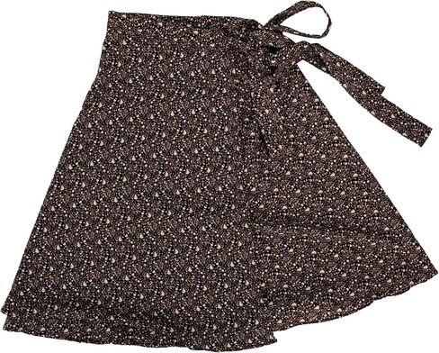 by Thrive Ethical Fashion Womens Handcrafted Above-The-Knee Adjustable Tie Wrap Skirt, Covers Up to 50 Inches in Saudi Arabia