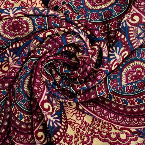 by Thrive Ethical Fashion Womens Handcrafted Above-The-Knee Adjustable Tie Wrap Skirt, Covers Up to 50 Inches in Saudi Arabia