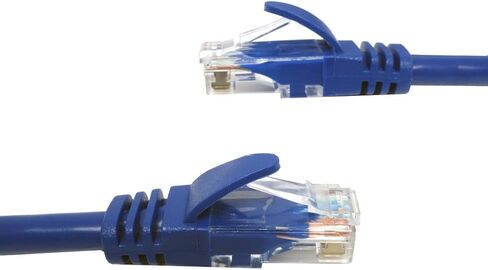 ethernet Patch LAN Cable (10 Feet) - Supports Cat6 / Cat5e / Cat5 Standards, 550MHz, 10Gbps - RJ45 Computer Networking Cord (Blue, 10FT) in Saudi Arabia