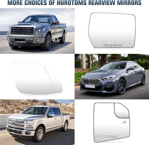 زجاج المرايا الجانبية للركاب لسيارة Chevy Avalanche Silverado Suburban Tahoe/GMC Sierra Yukon/Cadillac Escalade 2007-2014 مرآة ساخنة مع استبدال اللوحة الخلفية لGM1325138 in Kuwait