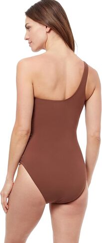 Profile by Gottex Women's Standard Iota Shoulder Ruffle One Piece in Kuwait