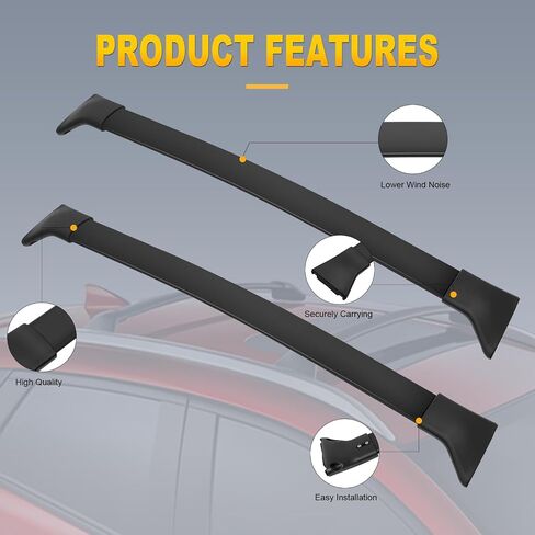 OCPTY Roof Rack Cross Bars Fit for Mazda CX-3 2016 2017 2018 2019 Cargo Bars for Cargo Carrier Bag Luggage Kayak Canoe Bike Snowboard Skiboard in Saudi Arabia
