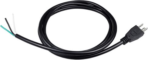 6ft 18 Gauge 3 Prong Heavy Duty Replacement Power Supply Cord Cable 110V 115V 120V Pigtail for Universal AC Appliance, NEMA 5-15 Plug US SJT 18AWG (10A) in Saudi Arabia