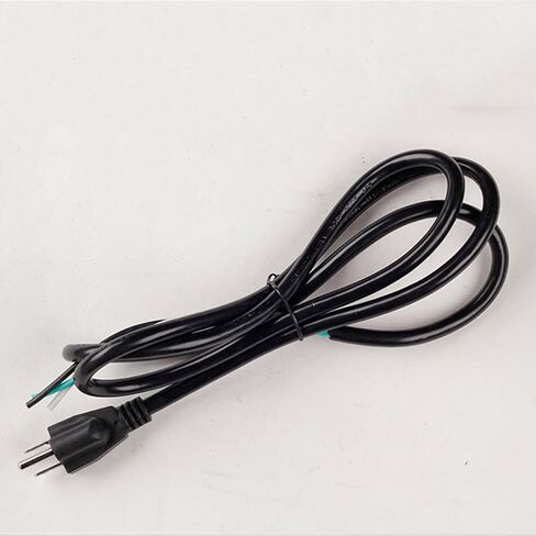 6ft 18 Gauge 3 Prong Heavy Duty Replacement Power Supply Cord Cable 110V 115V 120V Pigtail for Universal AC Appliance, NEMA 5-15 Plug US SJT 18AWG (10A) in Saudi Arabia