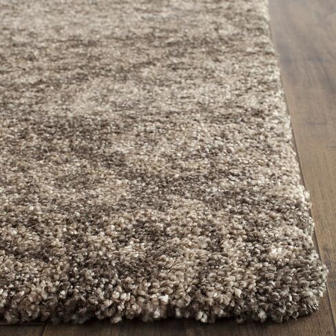 سجادة SAFAVIEH Florida Shag Collection - 2'3" x 13'، دخاني وبيج، تصميم دمشقي، لا يتساقط ويسهل العناية به، سمك 1.2 بوصة مثالي للمناطق ذات حركة المرور العالية في غرفة المعيشة وغرفة النوم (SG460-7913) in Saudi Arabia