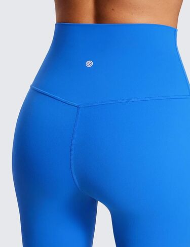 CRZ YOGA Womens Butterluxe Biker Shorts 8 Inches - High Waisted Workout Running Volleyball Spandex Yoga Shorts Sparkle Blue Large in Saudi Arabia