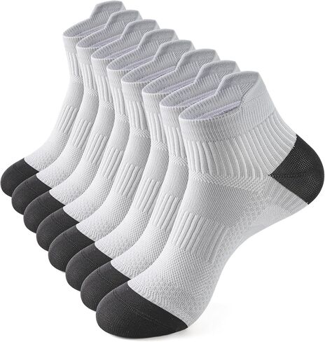 Ankle Compression Sock for Men Women Ankle Socks Running Athletic Socks Low Cut 4 pairs in Saudi Arabia