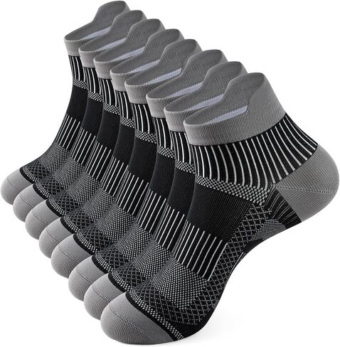 Ankle Compression Sock for Men Women Ankle Socks Running Athletic Socks Low Cut 4 pairs in Saudi Arabia