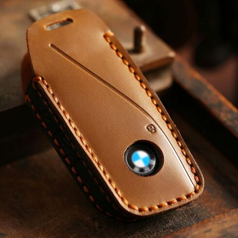 غطاء مفتاح جديد من الجلد من EASYANT لسيارة BMW i7 X7 xi 7 Series لعام 2023 متوافق مع حافظة مفاتيح BMW الجديدة باللون الأسود in Kuwait