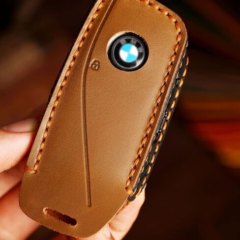 غطاء مفتاح جديد من الجلد من EASYANT لسيارة BMW i7 X7 xi 7 Series لعام 2023 متوافق مع حافظة مفاتيح BMW الجديدة باللون الأسود in Kuwait