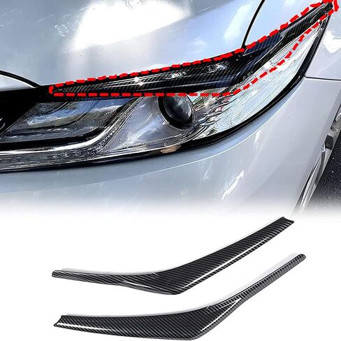 GXARTS 2 قطعة من ألياف الكربون غطاء الجفن الأمامي غطاء الحواجب متوافق مع Toyota Camry LE XLE SE XSE Hybrid 2018 2019 2020 2021 2022 2023 in Saudi Arabia