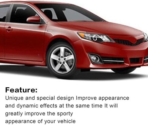 GXARTS 2 قطعة من ألياف الكربون غطاء الجفن الأمامي غطاء الحواجب متوافق مع Toyota Camry LE XLE SE XSE Hybrid 2018 2019 2020 2021 2022 2023 in Saudi Arabia
