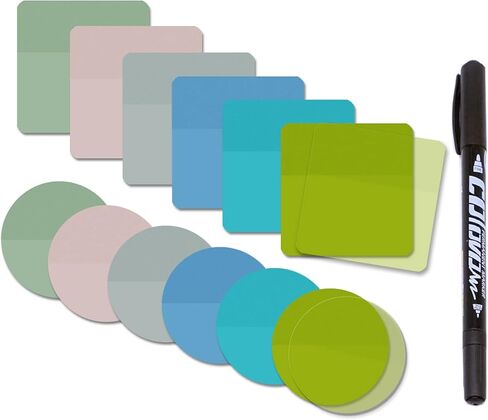 600 قطعة من الملاحظات اللاصقة الشفافة، أعلام صفحة شفافة مربعة الشكل لطيفة مستديرة الزاوية، ملاحظات لاصقة مستديرة شفافة، ملصقات علامات الكتب، ملحقات المخطط، لوازم مكتب دراسة الكتاب المقدس in Kuwait