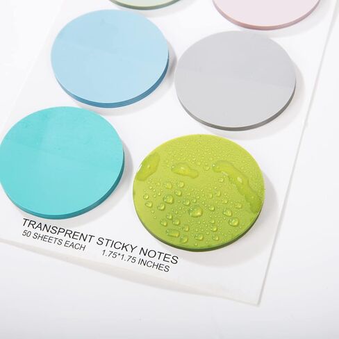 600 قطعة من الملاحظات اللاصقة الشفافة، أعلام صفحة شفافة مربعة الشكل لطيفة مستديرة الزاوية، ملاحظات لاصقة مستديرة شفافة، ملصقات علامات الكتب، ملحقات المخطط، لوازم مكتب دراسة الكتاب المقدس in Kuwait