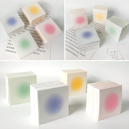 مذكرة فارغة غير لاصقة، مذكرة منحدر متدرج معكرون، 10 تصميمات فريدة مختلفة، ورق أوريغامي مكعب غير لاصق لمستلزمات مكتب الدراسة بدون لاصق هدية، 400 ورقة/حزمة (أخضر) in Kuwait