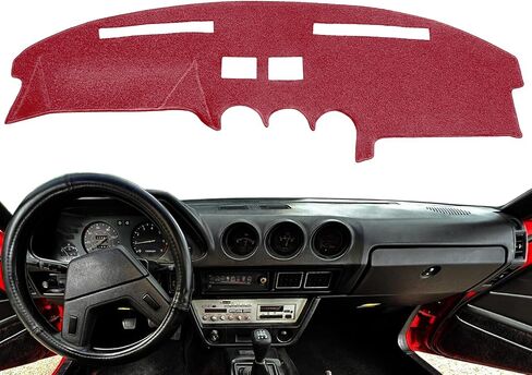 Dash Cover Mat Custom Fit for Datsun 280ZX 1979-1983 / Nissan 280ZX 1982 1983, Dashboard Cover Pad Carpet Protector (Black) F163 in Kuwait