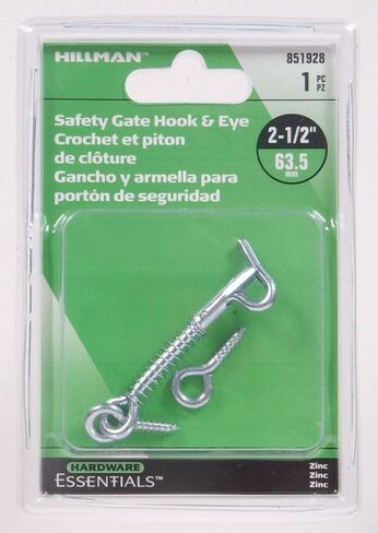 Hardware Essentials 851928 Safety Hook and Eye Latch Zinc 2-1/2" in Saudi Arabia
