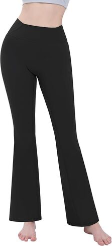 Flare Leggings for Women Yoga Pants High Waisted Bootcut Tummy Control No Front Seam Bell Bottom Workout Leggings in Saudi Arabia