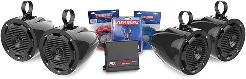 MTX Motorsports ORVKIT2 Tower 4-Speaker & Amplifier حزمة رياضة السيارات على الطرق الوعرة in Kuwait