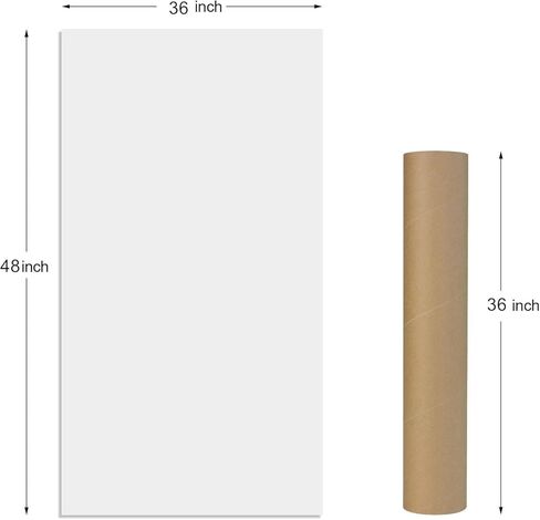 ملصق سبورة بيضاء مغناطيسي قابل للإزالة للمسح الجاف مقاس 36 × 48 بوصة للجدار، ذاتي اللصق، قشر والصق، مغناطيس علامة منفضة مغناطيسية إضافية in Kuwait