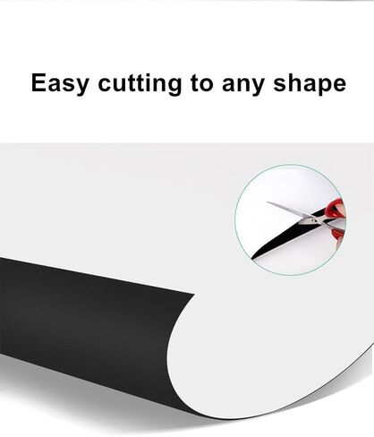 ملصق سبورة بيضاء مغناطيسي قابل للإزالة للمسح الجاف مقاس 36 × 48 بوصة للجدار، ذاتي اللصق، قشر والصق، مغناطيس علامة منفضة مغناطيسية إضافية in Kuwait