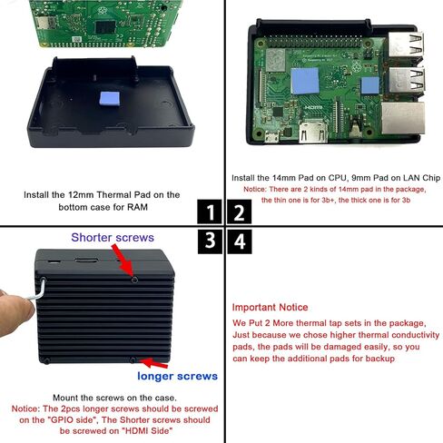 حافظة Pi 3، حافظة iUniker لـ Raspberry Pi 3b مع مصدر طاقة 3A مع مفتاح لحقيبة Raspberry Pi حافظة تبريد سلبية مع مصدر طاقة Pi (مدرج في قائمة UL) in Kuwait
