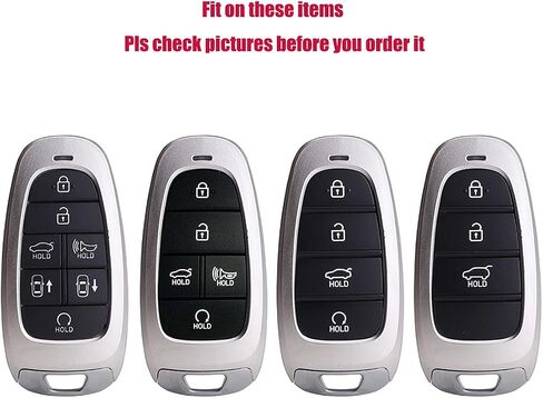 غطاء حافظة مفتاح فوب من مادة TPU مناسب لـ 2020 2021 Hyundai Sonata Santa fe 2022 Tucson Keyless Entry Smart Key Fob (أزرق) in Saudi Arabia