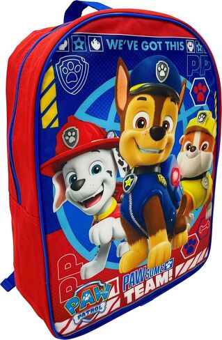 Ruz Paw Patrol Kid's Licensed 15 Inch School Bag Backpack (Friendship Fun - Boy), Large in Saudi Arabia