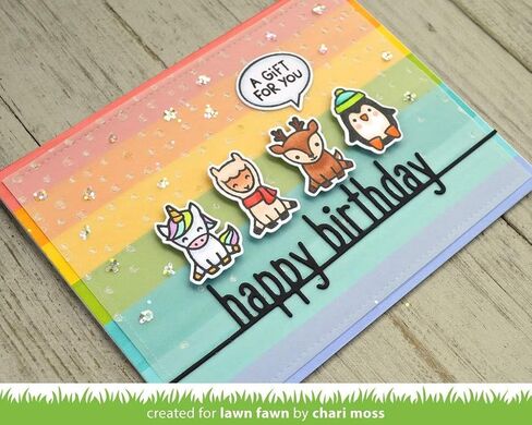 Lawn Fawn Clear Stamps 4"X6"-Say What? Christmas Critters -LF1778 in Saudi Arabia